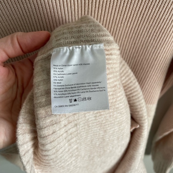 Lululemon Restful Intention Cashmere Wool Blend Sweater Dress - Blush Pink - XS - Picture 15 of 15